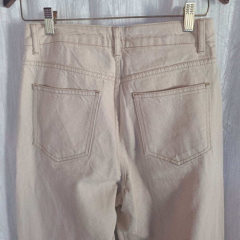 Nasty Gal Collection Ivory Denim‎ Jeans - Picture 4 of 5